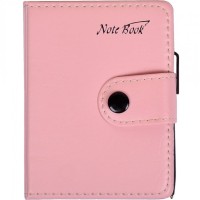 Блокнот 11*8см з ручкою в обкладинці шкір /зам, клітина 63100