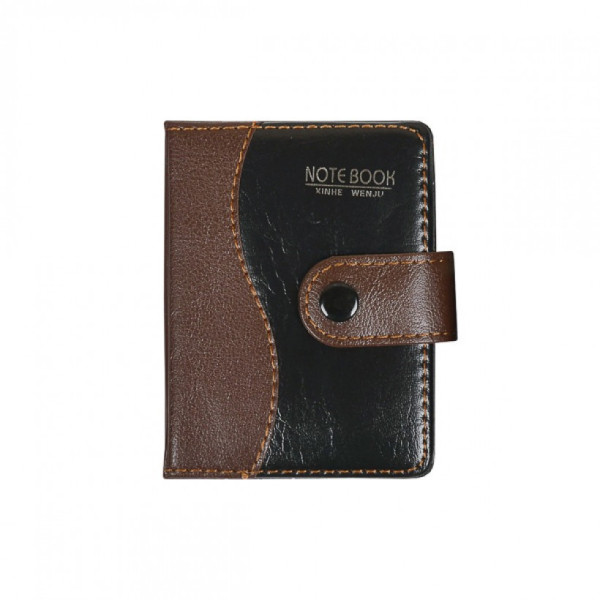 Блокнот 11*8см з ручкою в обкладинці шкір /зам, клітина 17100