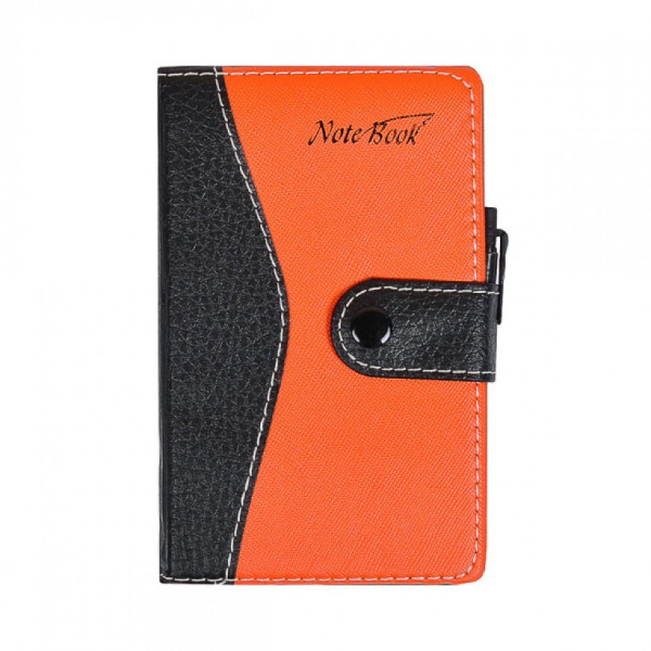 Блокнот 14,5*8,5 см з ручкою в обкладинці шкір /зам, клітина 5960