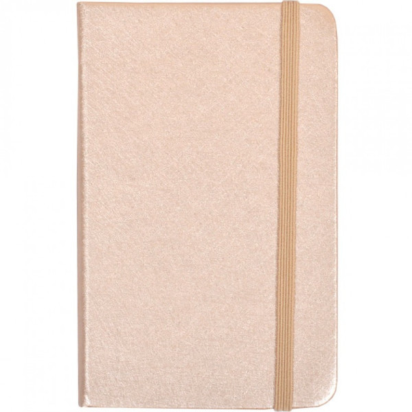 Блокнот на гумці 5602-18, 14 x 9 см, тверда палітурка, шкір/зам