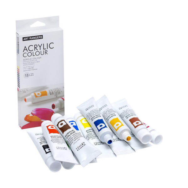 Краски 12мл "Art Ranger" 12 цветов "Acrylie" EA1212-3