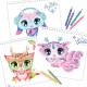 Набор для творчества Скетчбук: Звездные друзья Nebulous Stars 11141 с карандашами(11141NS)
