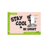 Альбом для рисования A4 "Stay Cool be smart" АП-0303-10 скоба с перфорацией (АП-0303-10)