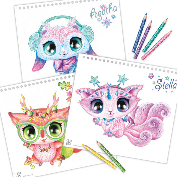 Набір для творчості Скетчбук: Зіркові друзі Nebulous Stars 11141 з олівцями (11141NS)