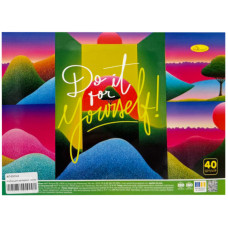 Альбом для малювання АП-0310-3, 40 аркушів, пружина збоку (АП-0310-3)