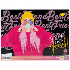 Альбом для малювання АП-0310-4, 40 аркушів, пружина збоку (АП-0310-4)