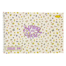 Альбом для малювання A4 АП-0306-6, 24 аркуші, пружина збоку (АП-0306-6)