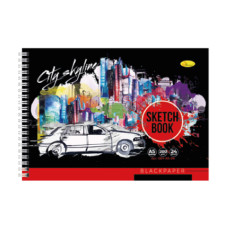 Скетчбук BLACK СББ-А5-24 А5, 24 листа City skyline(СББ-А5-24-1)