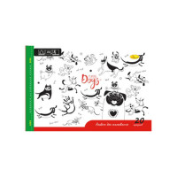 Альбом для рисования A4 "Playing Dogs" АП-0303-6 скоба с перфорацией(АП-0303-6)
