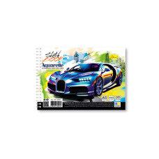 Скетчбук акварельний "Спорткар" А5 АП-0204-1, 20 аркушів (АП-0204-1)