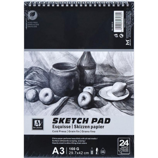 Альбом "Sketch Pad" 6002-S, А3 24 листа 160 г/м²(6002-S)