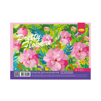 Альбом для рисования АП-0308, 20 листов, 100 г/м2 Pretty flowers (АП-0308-5)