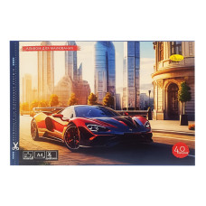 Альбом для рисования АП-0305-8, 40 листов, скоба с перфорацией(АП-0305-8)