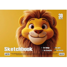 Альбом для рисования Лев KT13022503 пружина 30 листов(KT13022503)