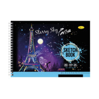 Скетчбук BLACK СББ-А5-24 А5, 24 листа Paris (СББ-А5-24-3)