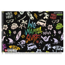 Альбом для малювання We wanna surf PB-SC-030-563-2, 30 аркушів, 120г/м2 (PB-SC-030-563-2)