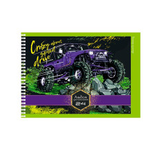Альбом для малювання A4 "Crazy speed Drive" АП-0306-1, 24 аркуші (АП-0306-1)