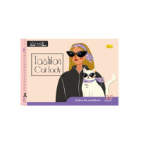 Альбом для малювання A4 "Fashion Cat Lady" АП-0303-7 скоба з перфорацією (АП-0303-7)