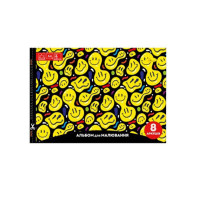 Альбом для малювання "Smile" A4 АП-0301-11, 8 аркушів, скоба з перефорацією (АП-0301-11)