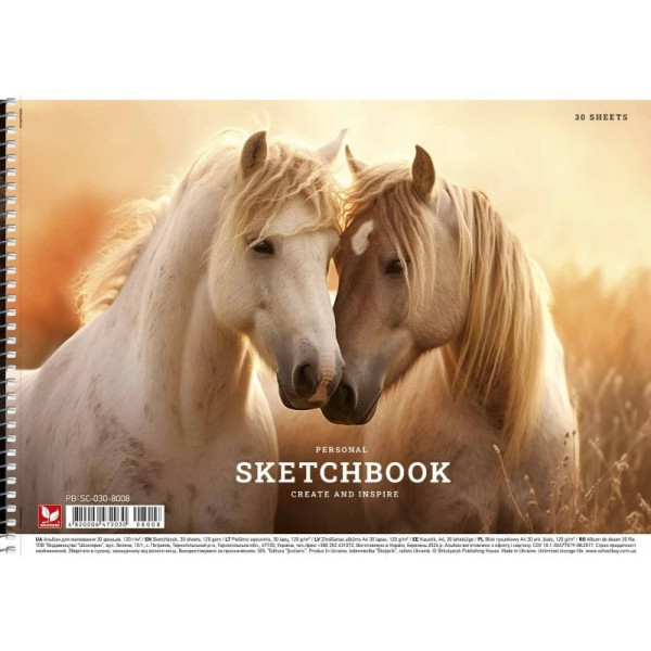 Альбом для малювання PB-SC-030-8008-3 спіраль 30 аркушів (PB-SC-030-8008-3)