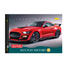 Альбом для малювання АП-0302-7, 12 аркушів 120 г/м2 скоба з перфорацією (АП-0302-7)