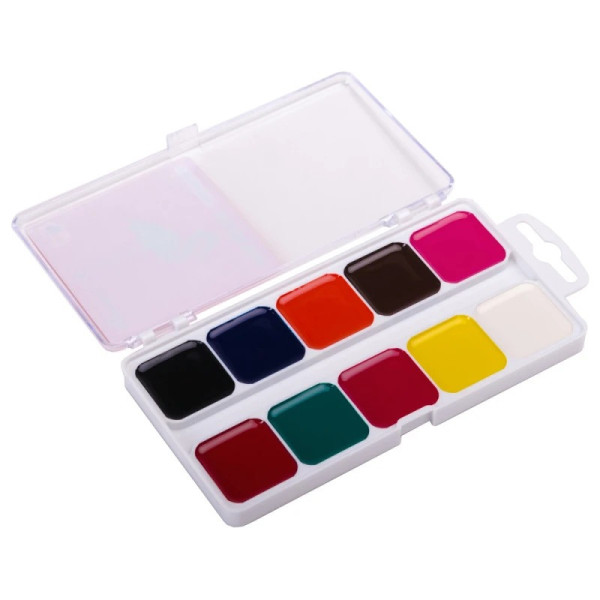 Акварельные краски "Увлечение" 200104, 10 цветов(200104)