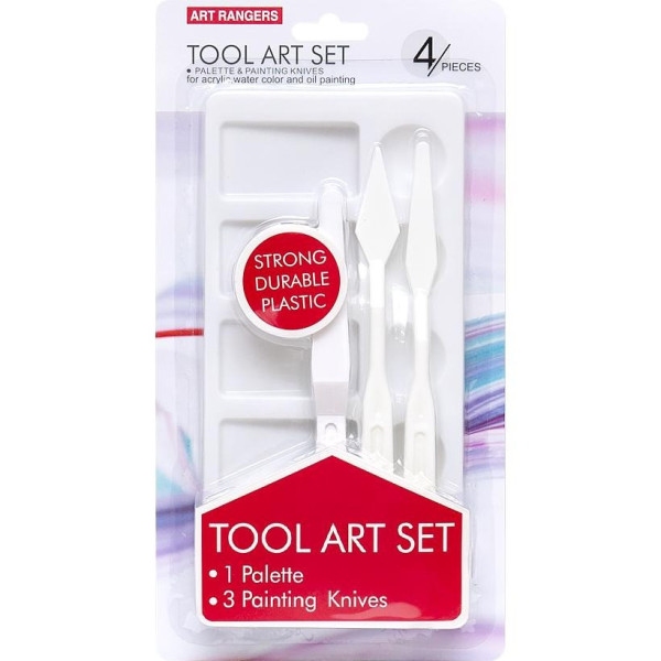 Набір для письма маслом EPKP01B 1 палітра та 3 мастихіни (EPKP01B)