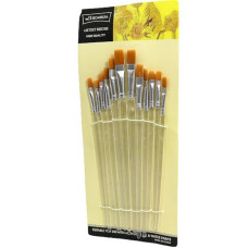 Набір художніх пензликів K1355 в наборі 12 штук (K1355)
