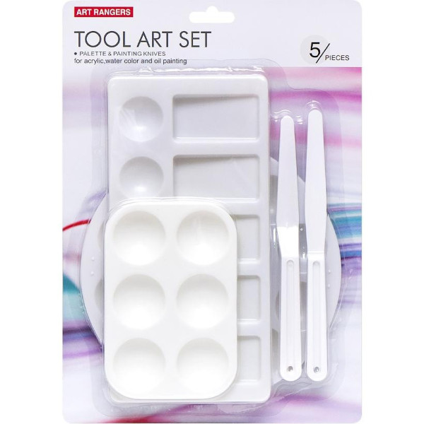 Набір для письма маслом EPKP02B 3 палітри та 2 мастихіни (EPKP02B)