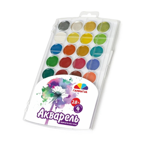 Акварель суха "Творчість" 400114, 32 кольори (400114)