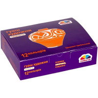 Дитячі гуашеві фарби "Творчість" 400205, 12 кольорів (400205)