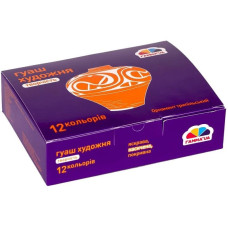 Дитячі гуашеві фарби "Творчість" 400205, 12 кольорів (400205)