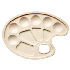 Палітра для малювання Овальна Атлас AS-0017, 23 х 17,5 см (AS-0017)