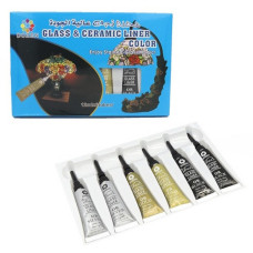 Набір фарб для скла та кераміки DSCN0672, 12 мл 6 шт (DSCN0672)