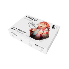 Дитячі гуашеві фарби 7C21204, 12 кольорів по 16 мл (7C21204)