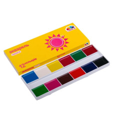 Акварель сухая "Палитра Малыши" 100102, 12 цветов(100102)