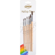 Набор кисточек круглых 6 шт "Пони" Barogue 762/24-6(762/24-6)