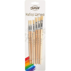 Набор кисточек плоских 6 шт "Щетина" Barogue 763/24-7(763/24-7)