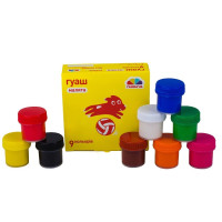 Дитячі гуашеві фарби "Малята" 100202, 9 кольорів (100202)