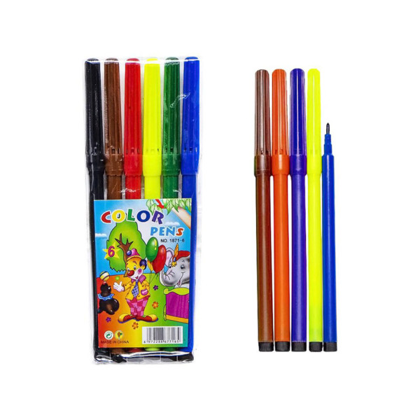 Дитячі Фломастери "Мультики" COLOR-IT 1871-6 6 кольорів