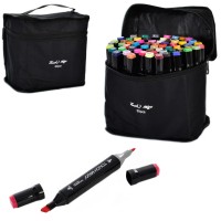 Набір скетч-маркерів Bambi MK 4830-4 двосторонній маркер 60шт.