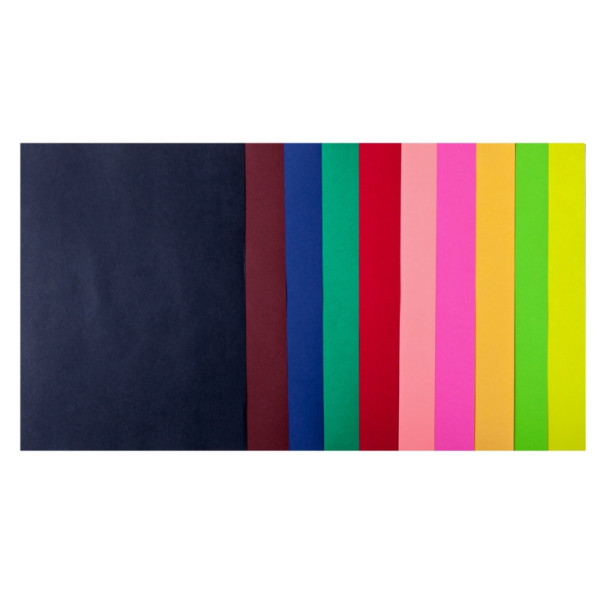 Набір кольорового паперу А4 DARK+NEON BM.2721020-99, 80г/м2, 10 кольорів 20 листів (BM.2721020-99)