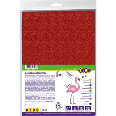 Набор цветного фоамирана ZB.1841 с блестками А4, 10 цветов 10 страниц 2 мм(ZB.1841)