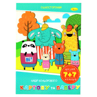 Набір кольорового паперу та картону А-4 АП-1301-03, 7+7 аркушів (АП-1301-03)