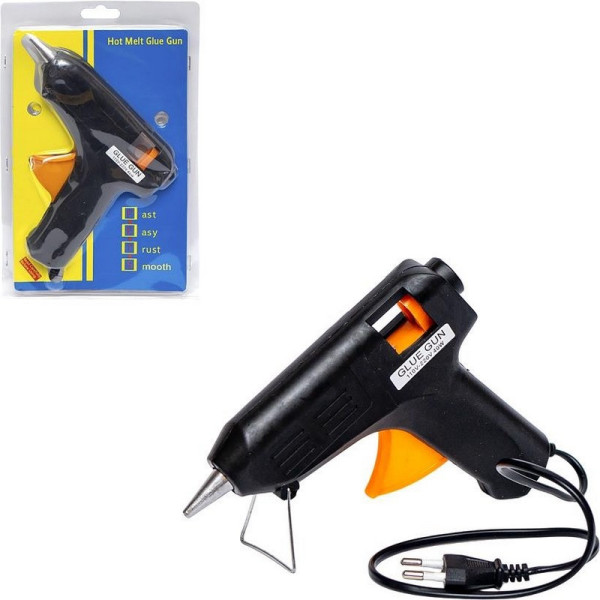Пістолет для сухого клею "Glue Gun" JQ4032-40W, D-1,1 см, чорний (JQ4032-40W)