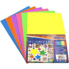 Фоаміран для творчості А4 17FA4-MIX 6 кольорів 1,7х0,1 мм  (17FA4-MIX)