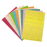 Набор фоамирана 859562 А4, 1,0 мм, 10 листов, с дырочками разных фигур (859562)