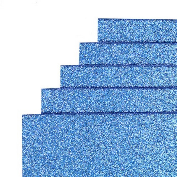 Фоаміран для творчості А4 17GLA4-024 синій 1,7х0,1 мм  (17GLA4-024)