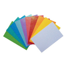 Набір кольорового фоамірана з глітером на клейкій основі 200582, 1,8-2,0 мм, 10 штук (200582)