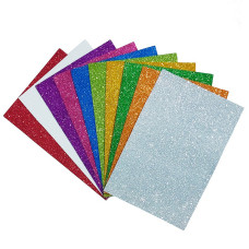 Набір кольорового фоамірана з глітером 17GLKA4-Mix1, 1,7-0,1 мм 10 аркушів (17GLKA4-Mix1)